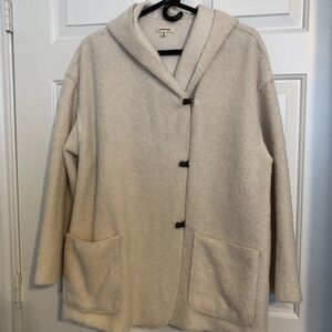 Max Studio Hooded Pile Big fit Jacket Small